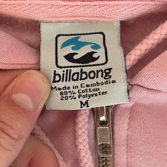 VINTAGE Y2K BILLABONG ZIP-UP SWEATSHIRT HOODIE - Picture 3 of 5
